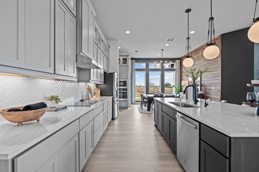 Furnished interior view inside a new home in Lariat, Liberty Hill (Image 56).