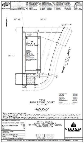2D floor plan layout of this home in Willow Trace 45' at Willow Trace, Spring, TX (Image 3). 2D floor plan layout of this home in Willow Trace 45' at Willow Trace, Spring, TX (Image 3).