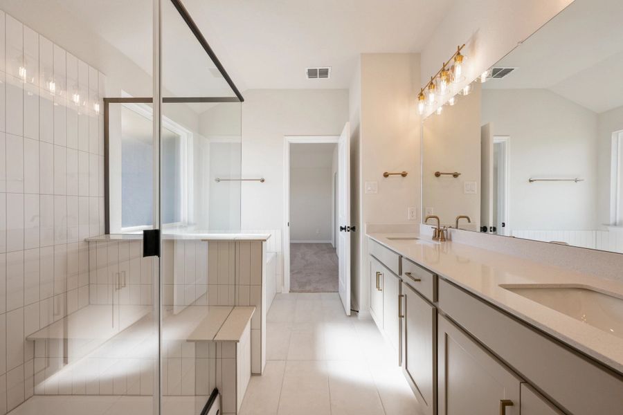 Furnished interior view inside a new home in The Homestead at Lariat, Liberty Hill (Image 17).