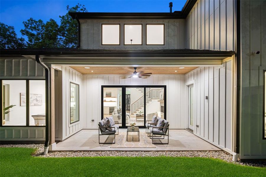 Exterior details and patio area of a home in , Dallas (Image 27).