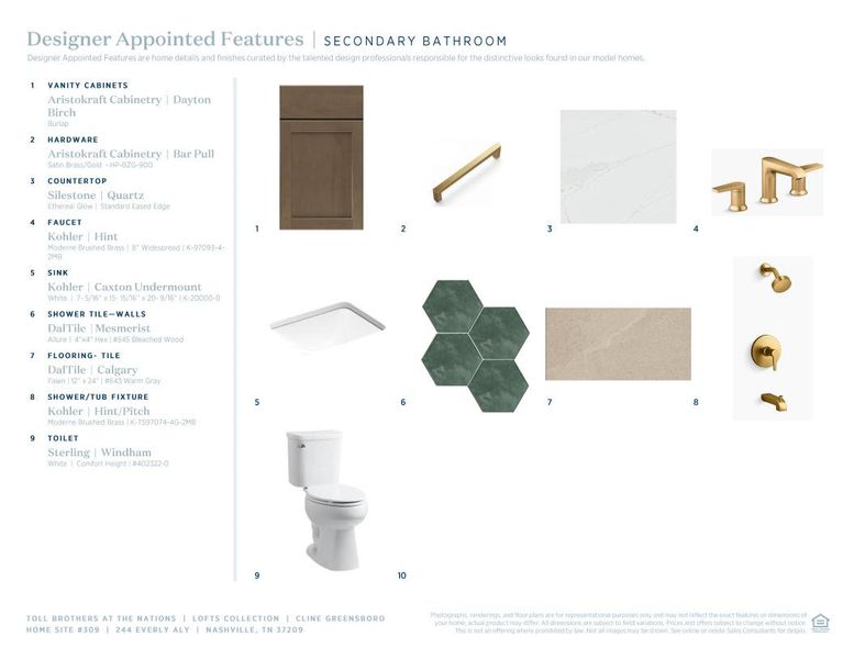 Sample of building materials used in homes in The Nations, Nashville (Image 11).