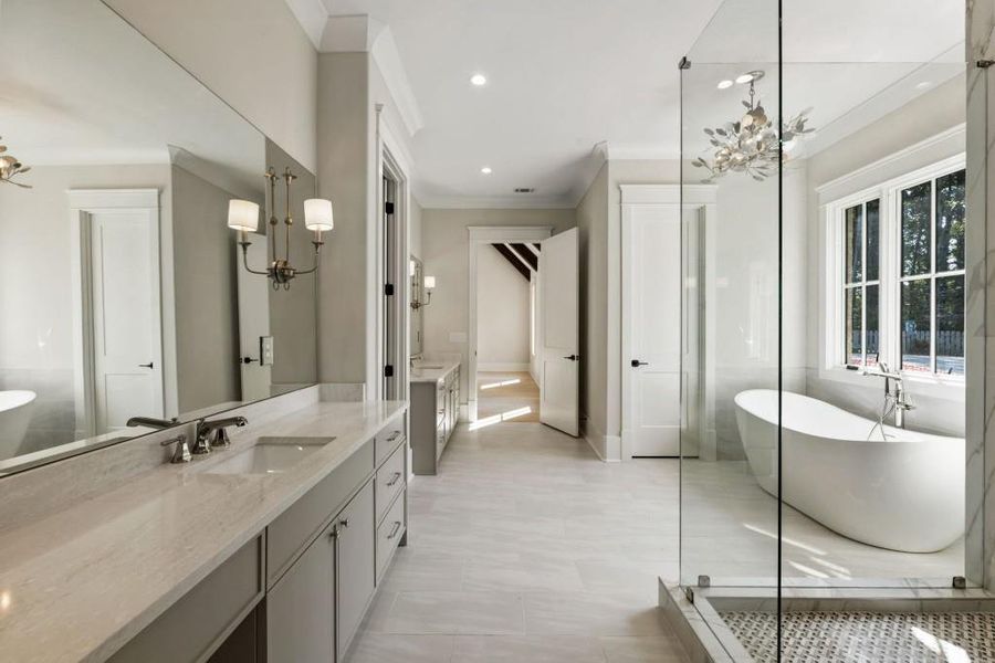 Furnished interior view inside a new home in , Alpharetta (Image 29).