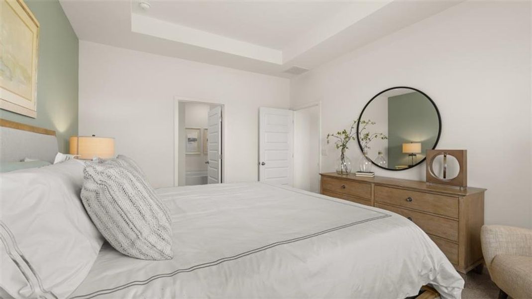 Furnished interior view inside a new home in The Preserve at Agricultural Village, Perry (Image 8). Furnished interior view inside a new home in The Preserve at Agricultural Village, Perry (Image 8).