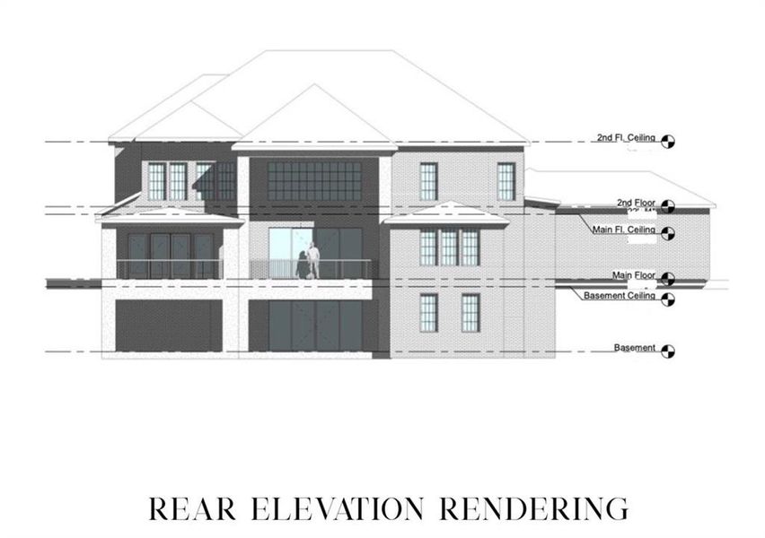 Exterior rendering of this home design in , Suwanee, GA (Image 1).