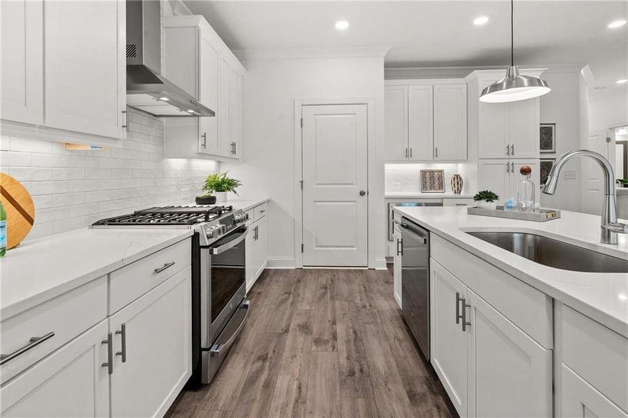 Furnished interior view inside a new home in Millcroft Townhomes, Buford (Image 42).