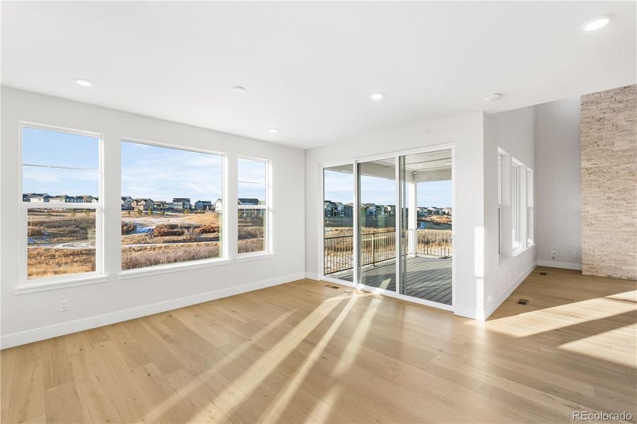 Spacious, unfurnished interior of a new home in Luxe at The Canyons, Castle Pines (Image 21).