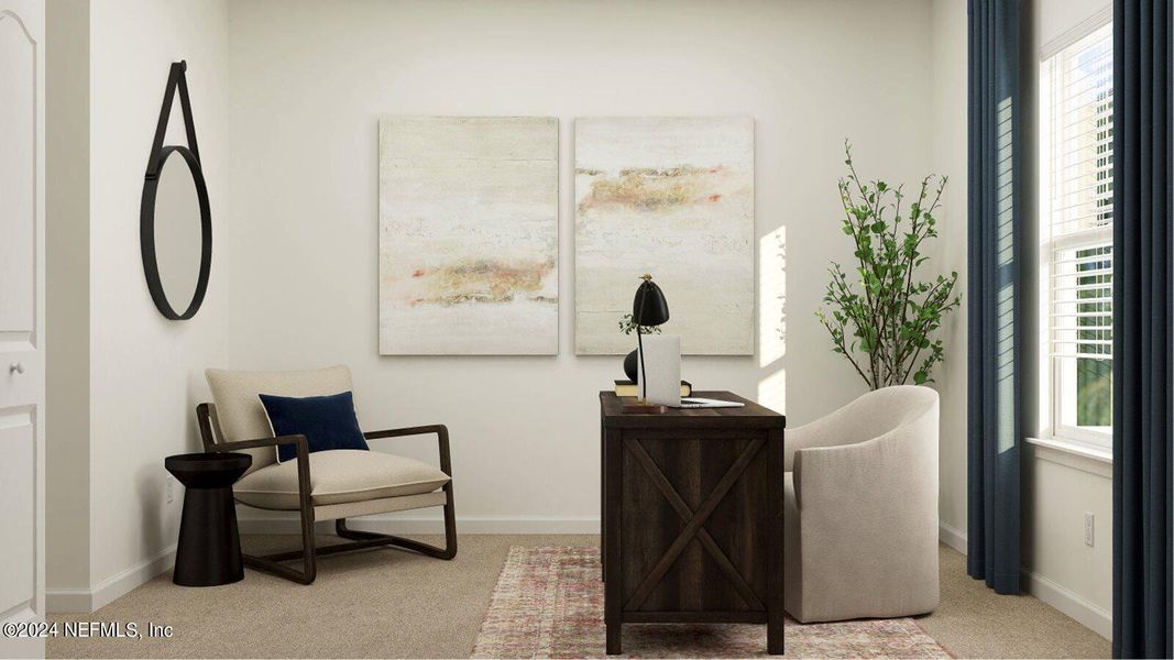 Furnished interior view inside a new home in Saddle Oaks, Jacksonville (Image 13). Furnished interior view inside a new home in Saddle Oaks, Jacksonville (Image 13).