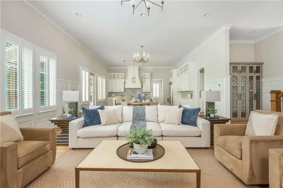 Furnished interior view inside a new home in , Brookhaven (Image 11).