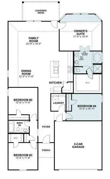 2D floor plan layout of this home in Moran Ranch, Willis, TX (Image 4). 2D floor plan layout of this home in Moran Ranch, Willis, TX (Image 4).