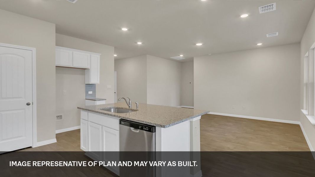 Furnished interior view inside a new home in Trails at Wildhorse, Austin (Image 7).