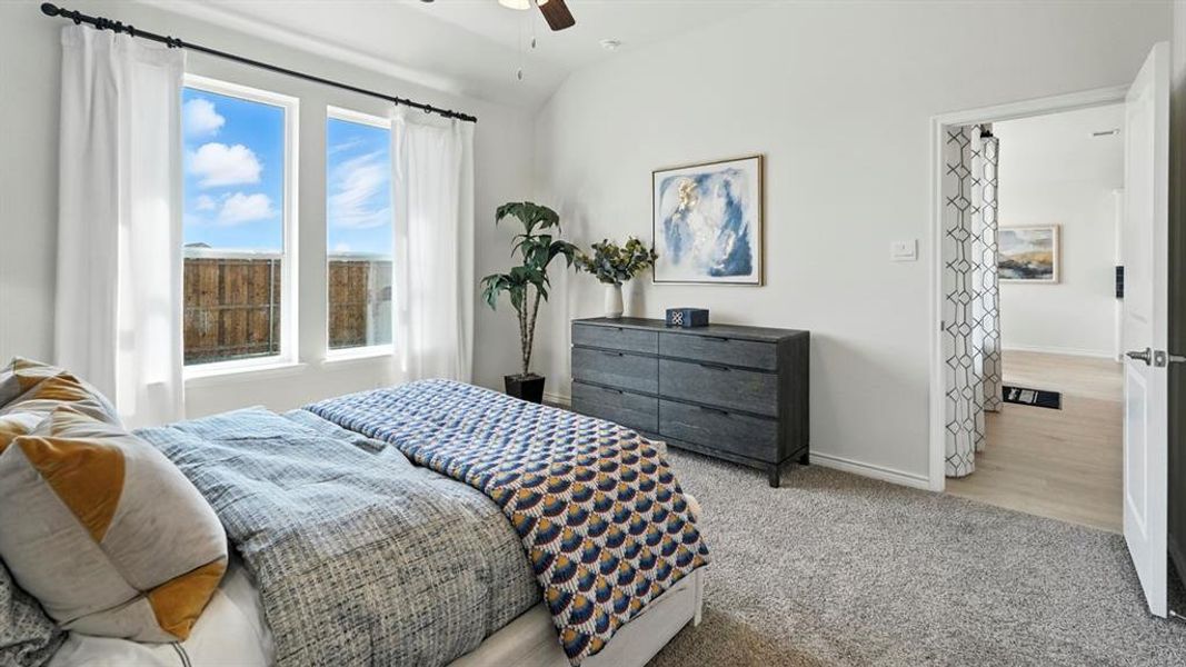 Furnished interior view inside a new home in Lakewood Trails, Forney (Image 17).