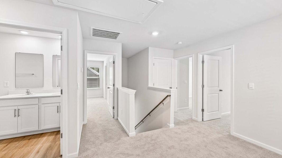 Furnished interior view inside a new home in The Hamptons at Hickory, Hickory (Image 10).