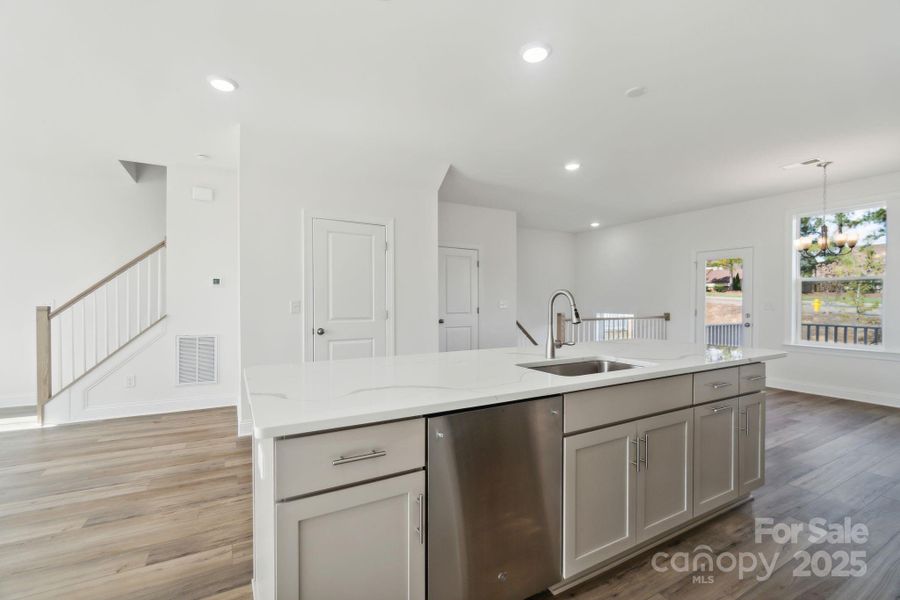 Furnished interior view inside a new home in Christenbury Greene, Concord (Image 3).