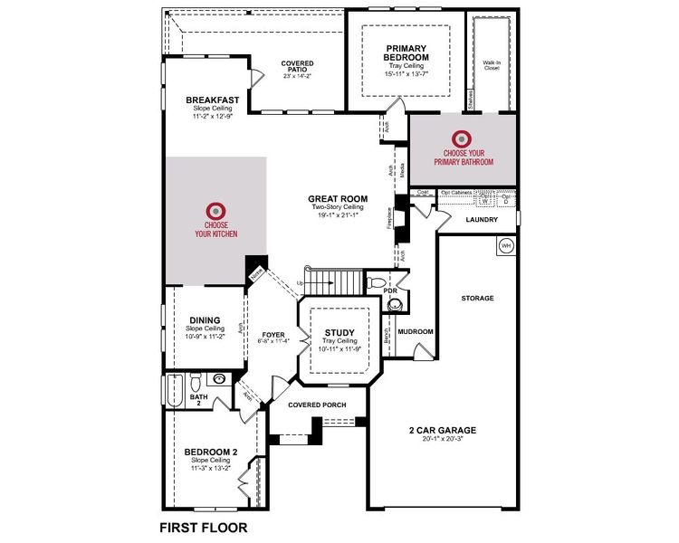2D floor plan layout for the Kerrville by Beazer Homes in Lovers Landing, Forney, TX (Image 4). 2D floor plan layout for the Kerrville by Beazer Homes in Lovers Landing, Forney, TX (Image 4).