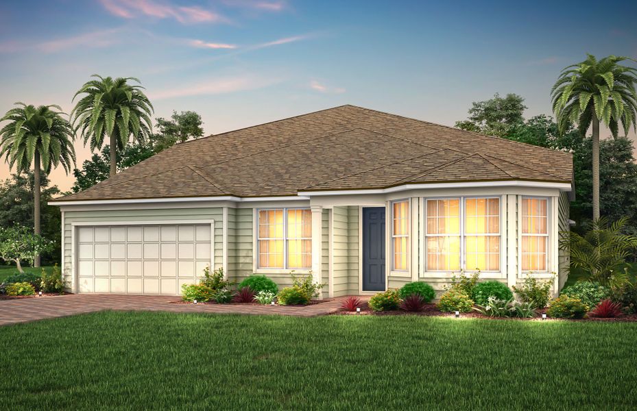 Representative exterior photo of a completed home built from the Easley Grand by Pulte Homes in The Preserve at Bannon Lakes, St. Augustine, FL (Image 2).