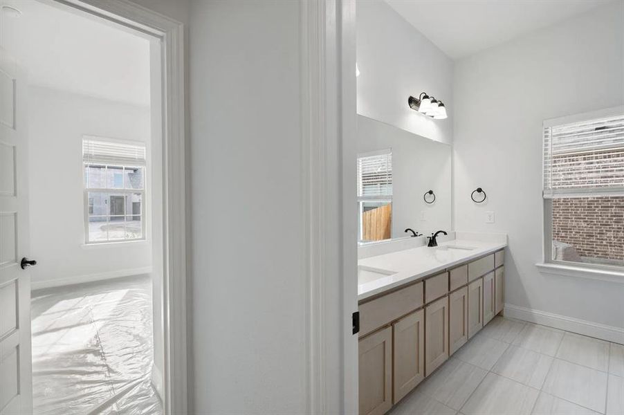 Furnished interior view inside a new home in Estates At Baker Park, Sherman (Image 14).