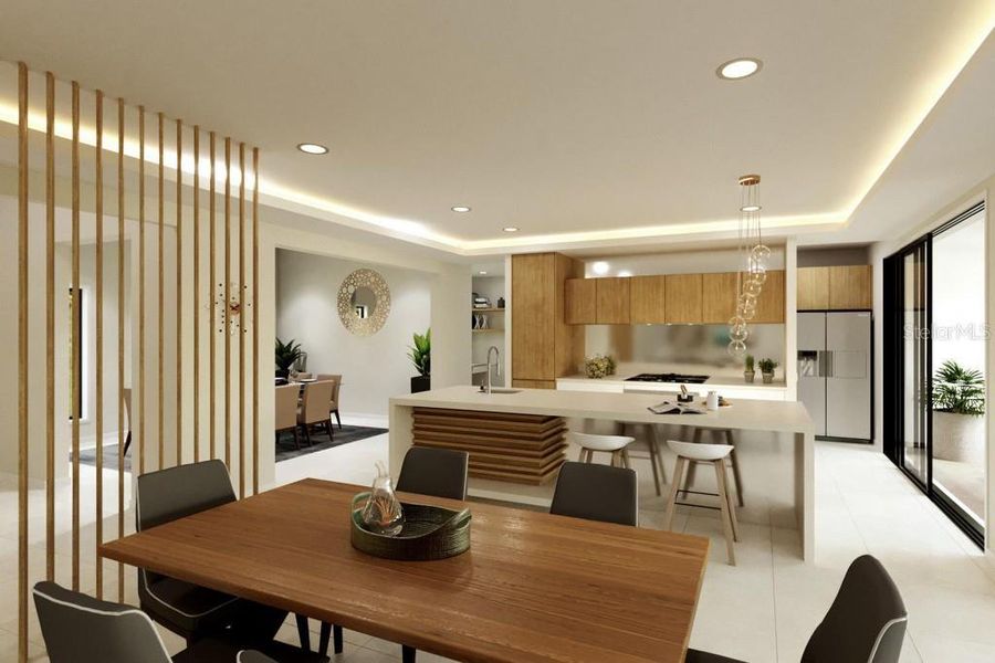 Furnished interior view inside a new home in , Myakka City (Image 5).