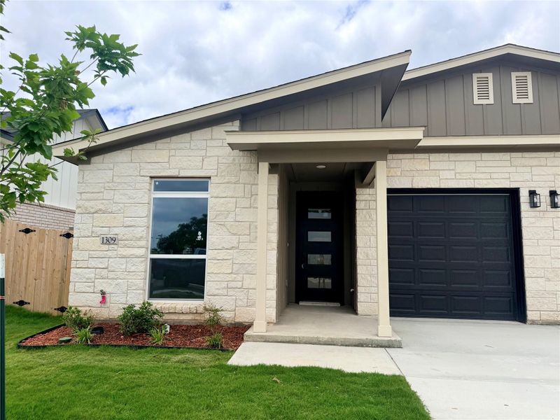 Front exterior of a new home in , Killeen, TX, highlighting curb appeal (Image 2). Front exterior of a new home in , Killeen, TX, highlighting curb appeal (Image 2).