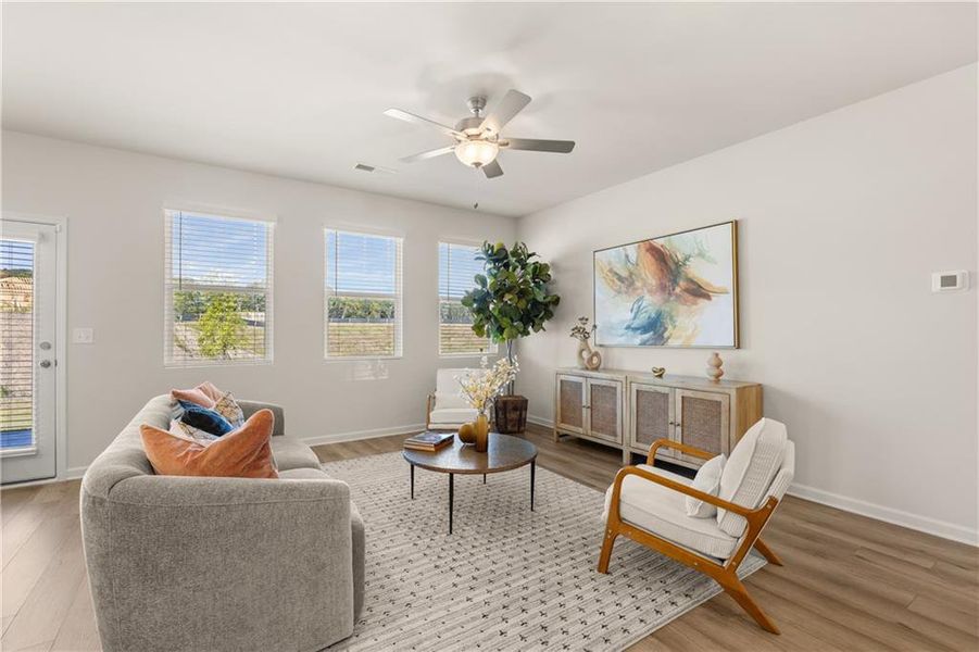 Furnished interior view inside a new home in Hillbrooke Preserve, Conyers (Image 9).