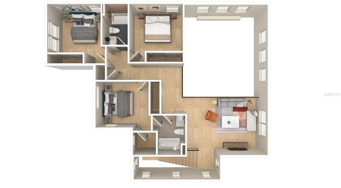 2D floor plan layout of this home in , St. Petersburg, FL (Image 4). 2D floor plan layout of this home in , St. Petersburg, FL (Image 4).