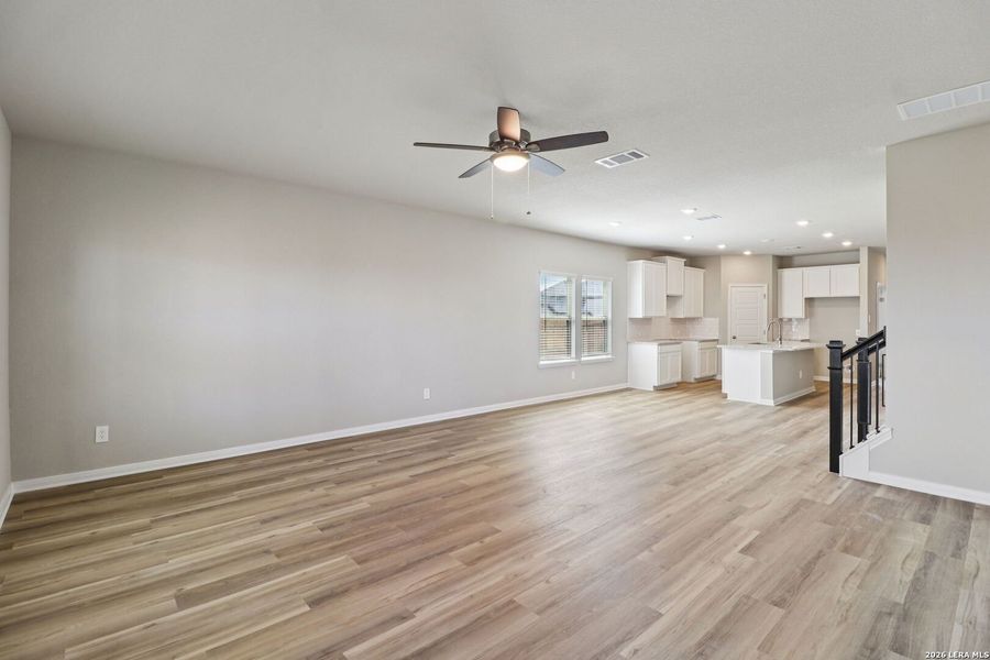 Spacious, unfurnished interior of a new home in Legendary Trails - Premier Series, Cibolo (Image 42).