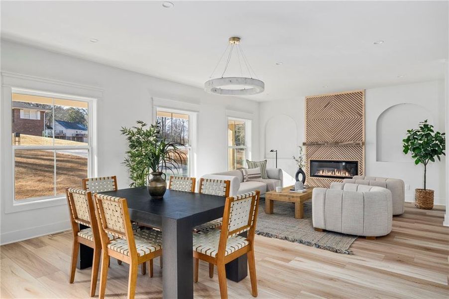 Furnished interior view inside a new home in , Duluth (Image 10).