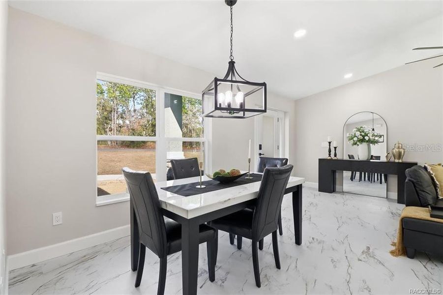 Furnished interior view inside a new home in , Citrus Springs (Image 8).