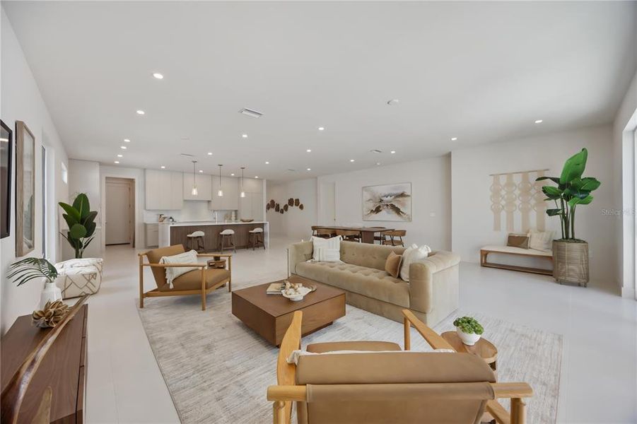 Furnished interior view inside a new home in , Sarasota (Image 64).