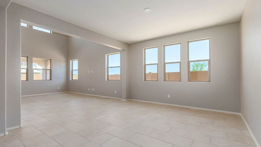 Representative unfurnished interior of a home built from the 40R4 by Taylor Morrison in Los Cielos at Rancho Mercado, Surprise (Image 19).