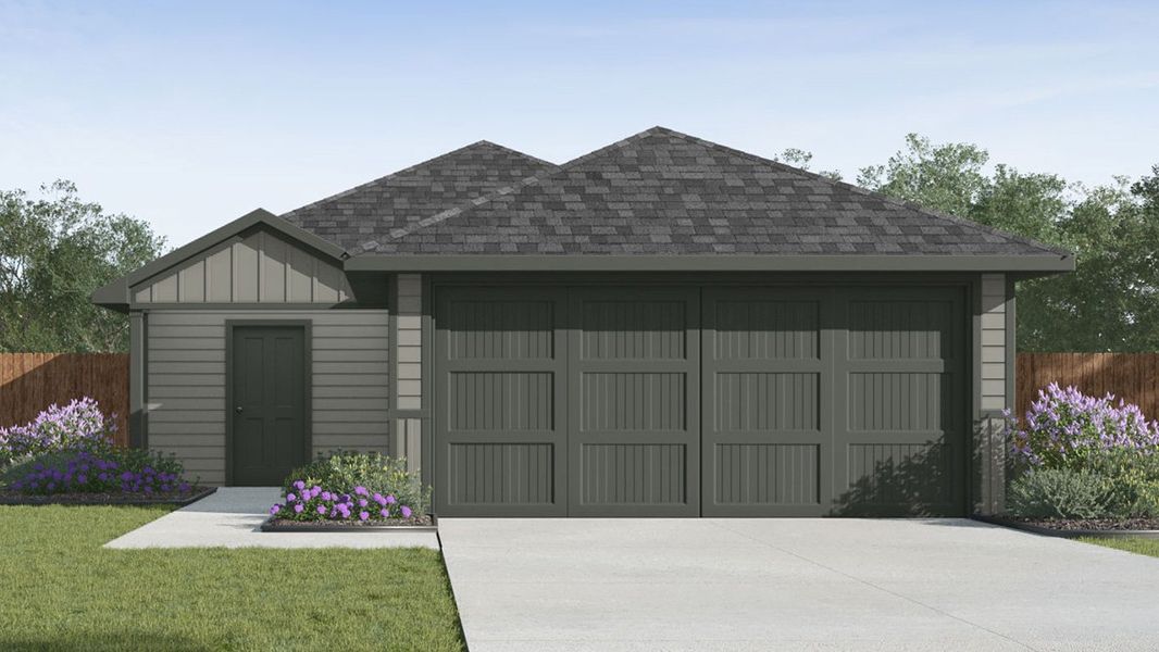 Representative exterior photo of a completed home built from the The Atlanta by D.R. Horton in Avenida, Converse, TX (Image 24).