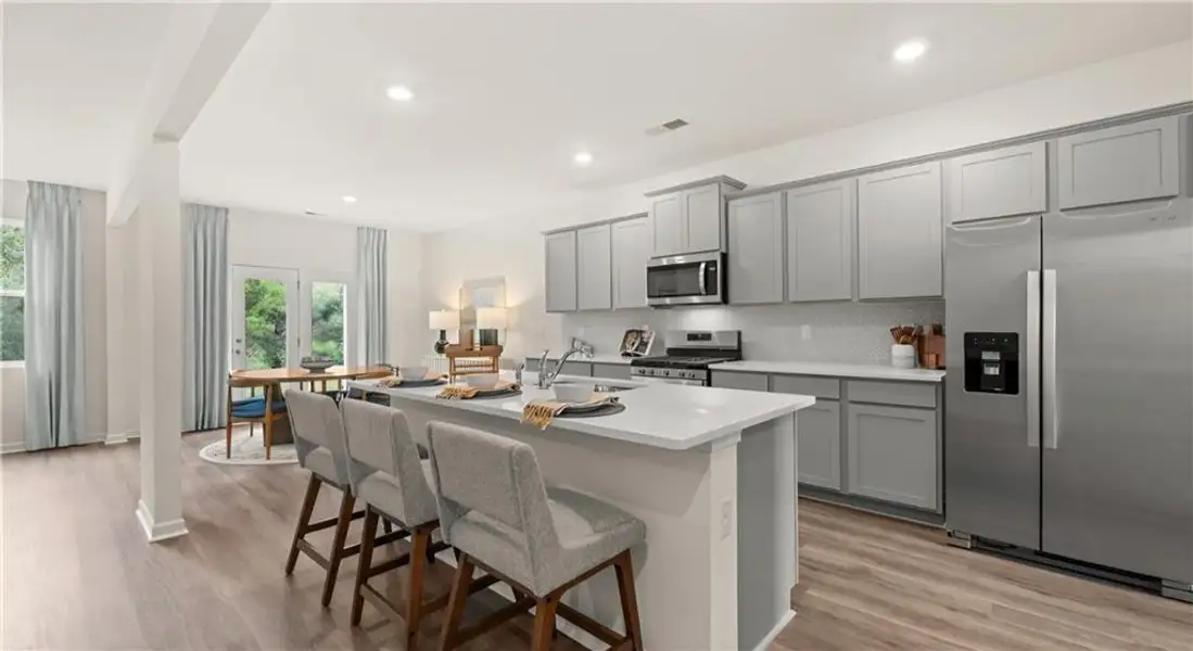 Furnished interior view inside a new home in Bridle Creek, Locust Grove (Image 3).