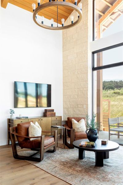 Furnished interior view inside a new home in Hye Springs Ranch, Hye (Image 11).
