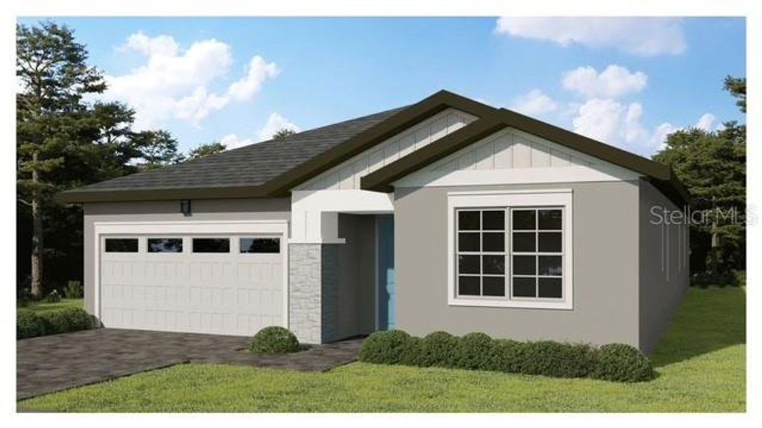Front exterior of a new home in , St. Cloud, FL, highlighting curb appeal (Image 1). Front exterior of a new home in , St. Cloud, FL, highlighting curb appeal (Image 1).