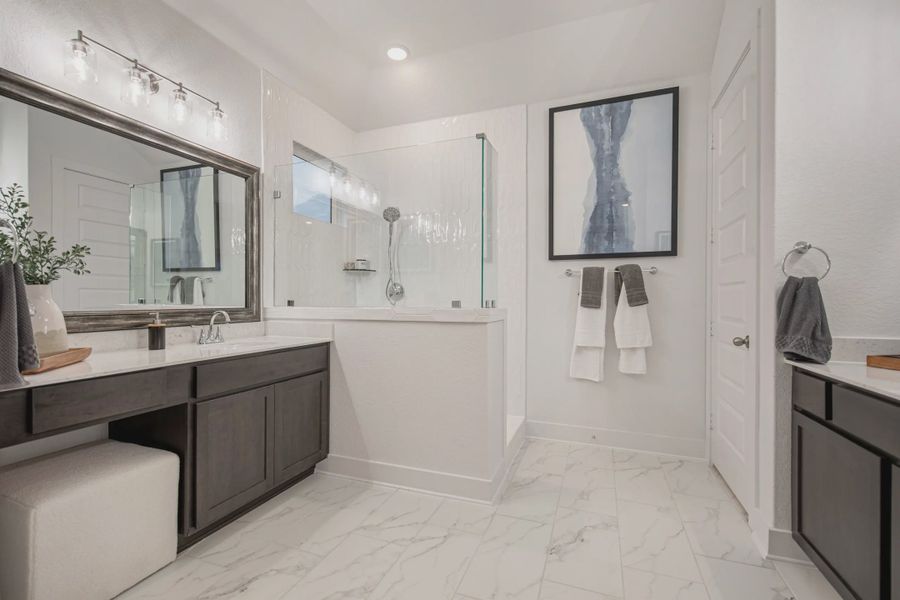 Representative furnished interior of a home built from the Brody by Chesmar Homes in Esperanza 60's, Boerne (Image 13).
