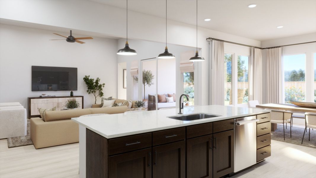 Representative furnished interior of a home built from the 5002 by Risewell Homes in Freedom at Anthem, Kyle (Image 5). Representative furnished interior of a home built from the 5002 by Risewell Homes in Freedom at Anthem, Kyle (Image 5).