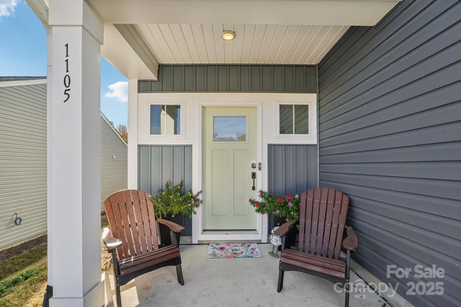 Exterior details and patio area of a home in Lowell Woods, Lowell (Image 3).
