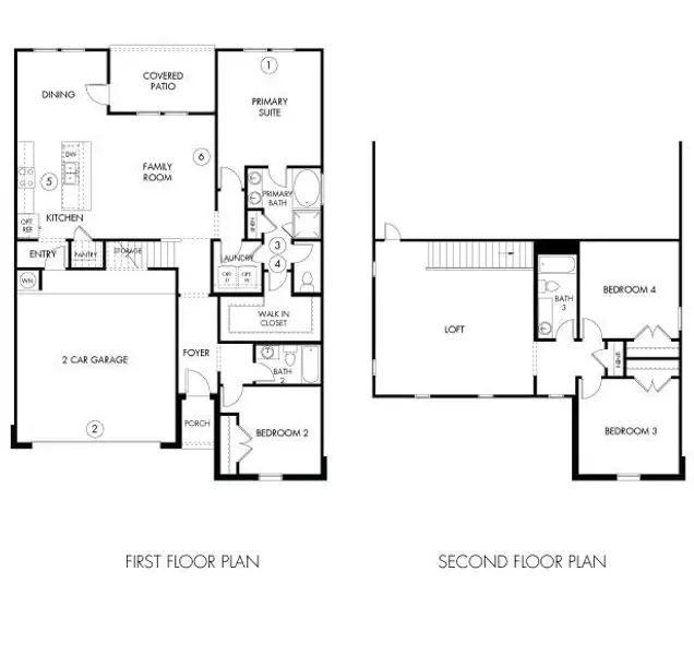 2D floor plan layout of this home in Pine Lake Cove - Classic Series, Montgomery, TX (Image 3). 2D floor plan layout of this home in Pine Lake Cove - Classic Series, Montgomery, TX (Image 3).