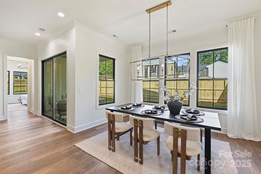 Furnished interior view inside a new home in , Charlotte (Image 8).