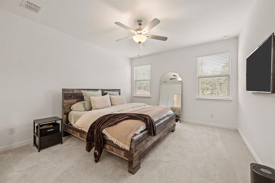 Furnished interior view inside a new home in Hurricane Creek: Classic 60s, Anna (Image 6). Furnished interior view inside a new home in Hurricane Creek: Classic 60s, Anna (Image 6).