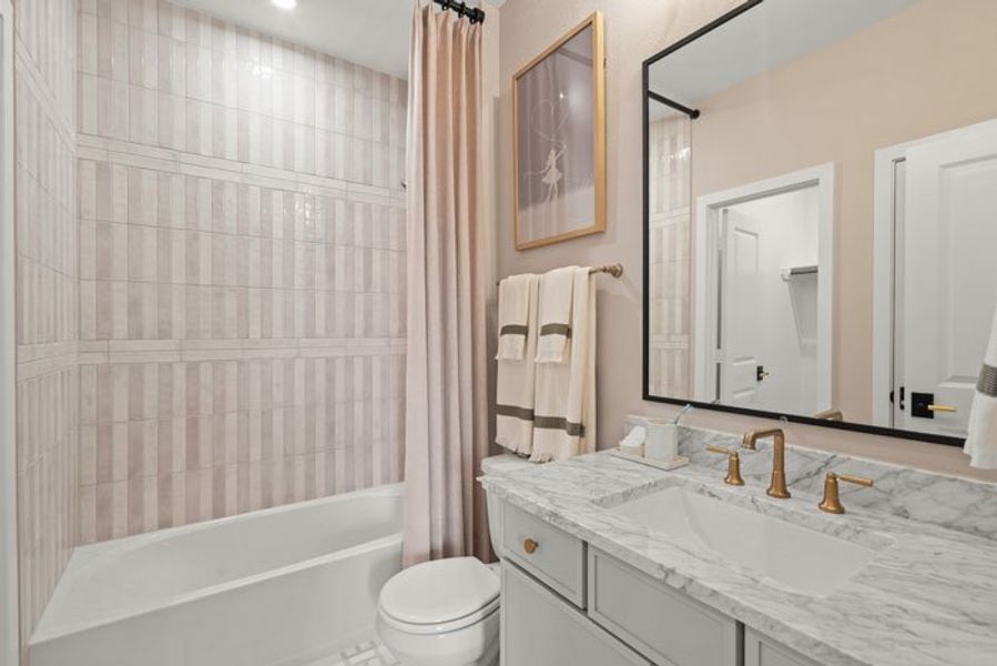 Furnished interior view inside a new home in Bridgeland 45', 50', 70', Cypress (Image 24).