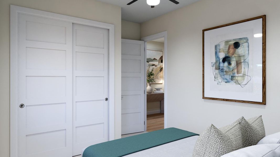 Representative furnished interior of a home built from the Willow by Risewell Homes in Harrell Oaks, Orlando (Image 7).