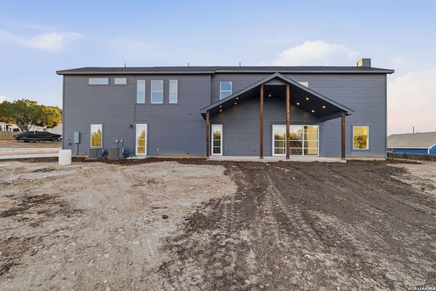 Exterior details and patio area of a home in , Fischer (Image 29).