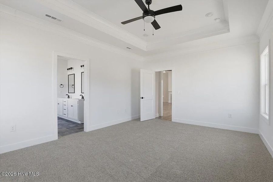 Spacious, unfurnished interior of a new home in Wood Creek Landing, Leland (Image 22). Spacious, unfurnished interior of a new home in Wood Creek Landing, Leland (Image 22).