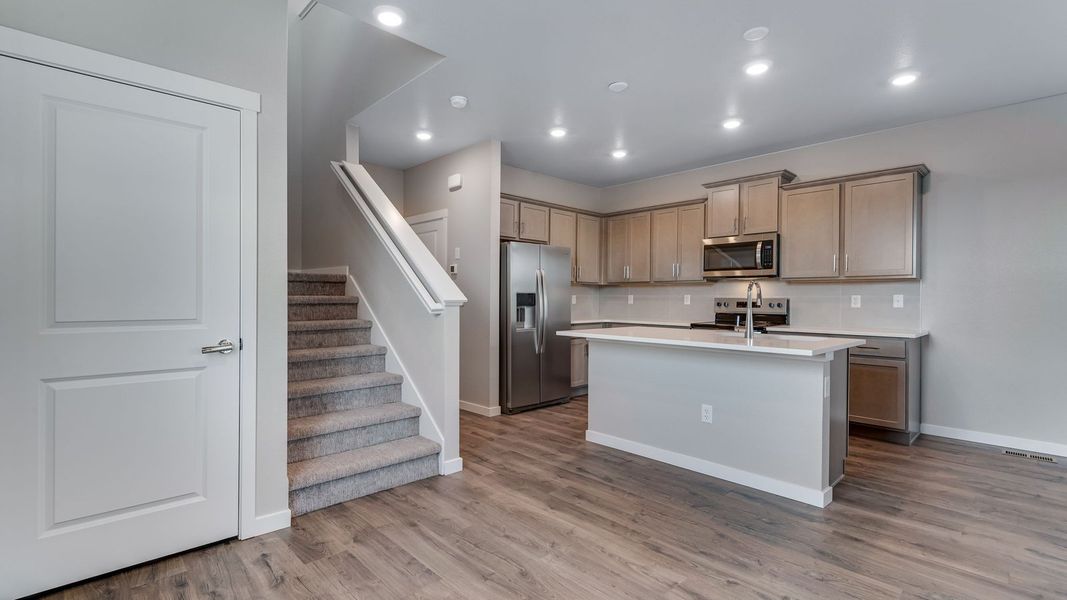 Furnished interior view inside a new home in Horizon Uptown, Aurora (Image 8).