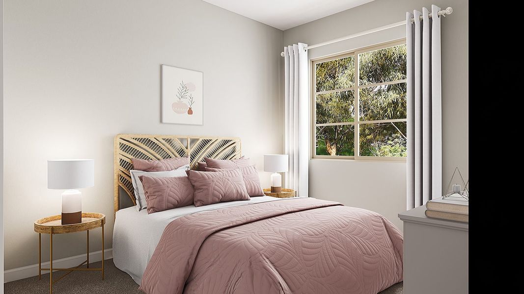 Representative furnished interior of a home built from the Spring Plan 50-2 by Tri Pointe Homes in Camerano at Abel Ranch, Goodyear (Image 16).