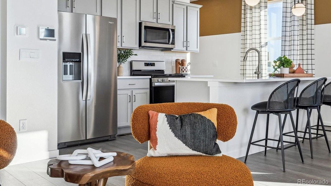 Furnished interior view inside a new home in Villas at Vantage, Berthoud (Image 13).