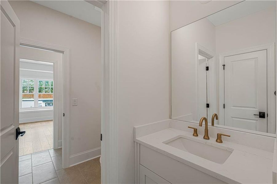 Furnished interior view inside a new home in Bellwyn, Johns Creek (Image 32).