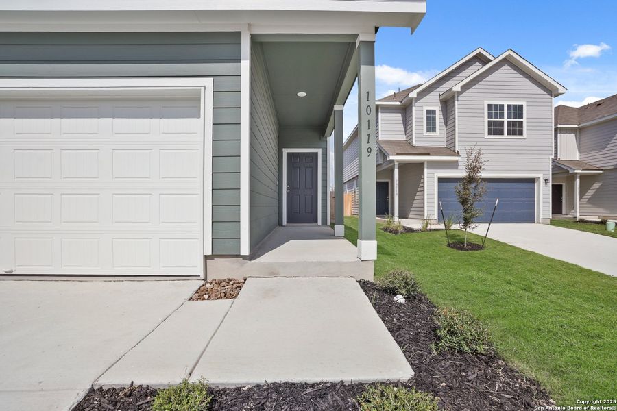 Exterior details and patio area of a home in Melissa Ranch, San Antonio (Image 4). Exterior details and patio area of a home in Melissa Ranch, San Antonio (Image 4).