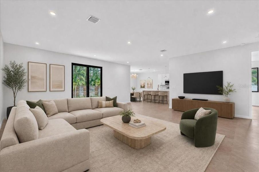 Furnished interior view inside a new home in , Seminole (Image 6).