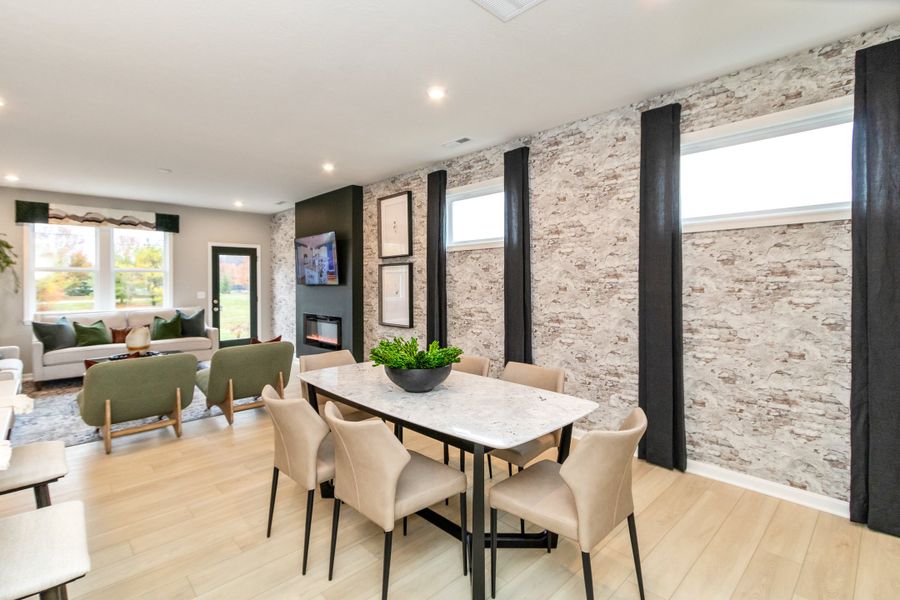 Representative furnished interior of a home built from the Wembley by Fischer Homes in Villas at Gold Creek, Dawsonville (Image 23).